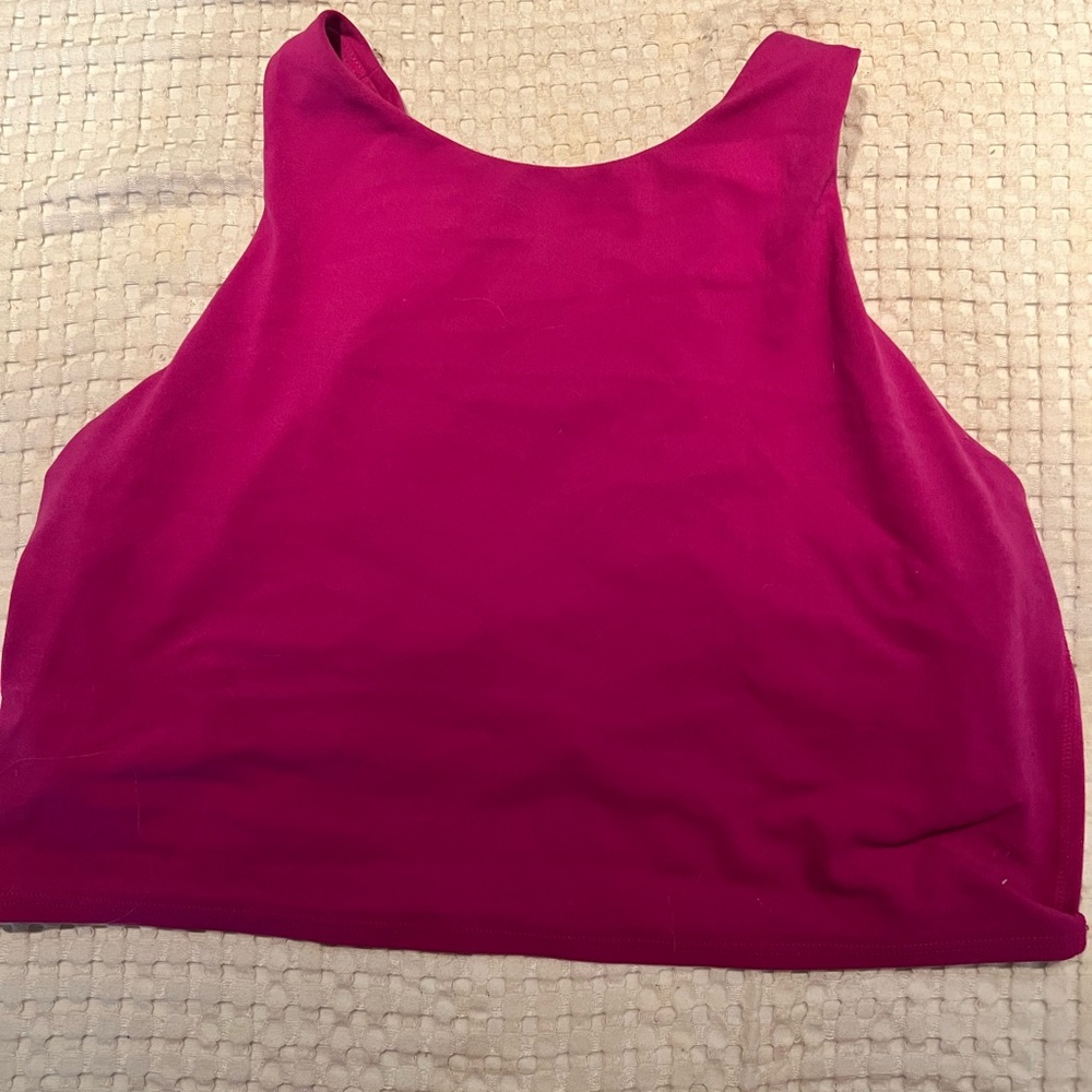 Athleta Magenta Crop Top
